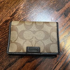Mens coach billfold wallet